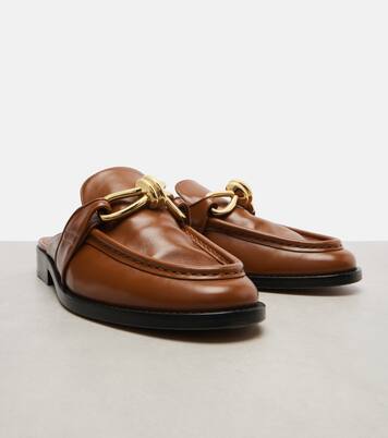 Astaire Knot leather mules | Bottega Veneta