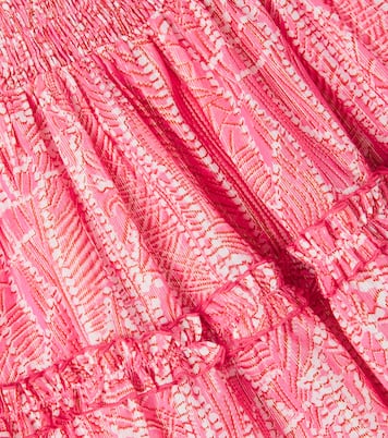Amber printed cotton-blend dress | Poupette St Barth Kids