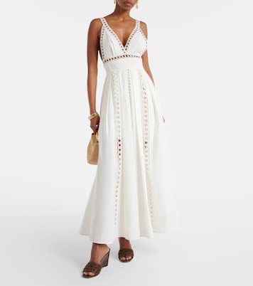 Ellen macramé leather wedge mules | Veronica Beard