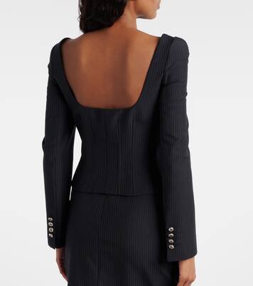 Bustier-Top aus Wolle und Mohair | McQueen