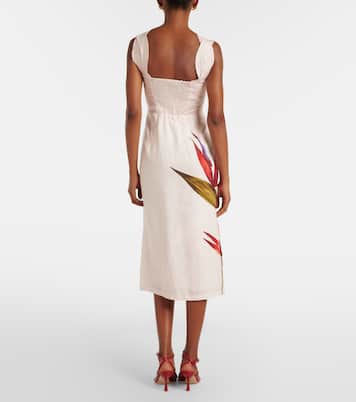 Floral linen midi dress | Farm Rio