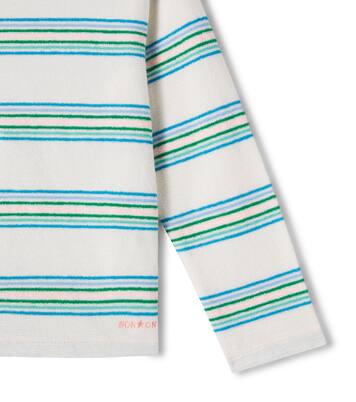 Striped cotton jersey top | Bonton