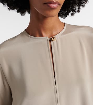 Vestido midi Unghia en mezcla de seda | Max Mara