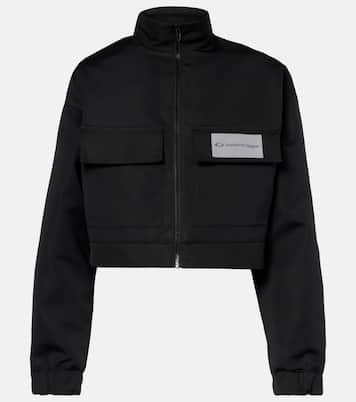 Cropped technical faille track jacket | Balenciaga