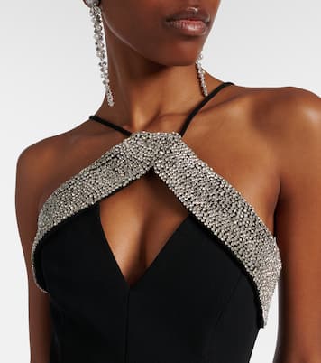 Astros embellished draped gown | Rebecca Vallance