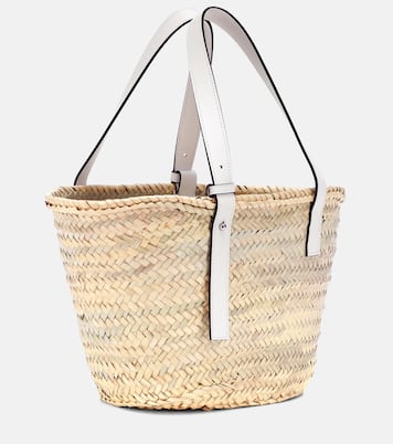 Shopper Medium in foglie di palma e pelle | Loewe