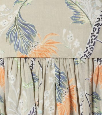 Abito midi a stampa floreale in ramia | Chloé