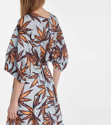 Abito midi Fantasy Leaves in cotone | Dorothee Schumacher