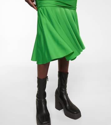 Falda midi fruncida | Stella McCartney