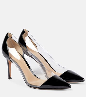 Escarpins Plexi 85 en cuir verni et PVC | Gianvito Rossi