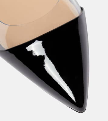 Escarpins Plexi 85 en cuir verni et PVC | Gianvito Rossi