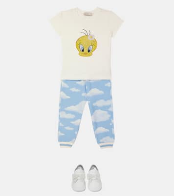 Pantaloni sportivi in misto cotone | Monnalisa