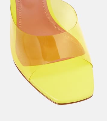 Lupita PVC wedge mules | Amina Muaddi