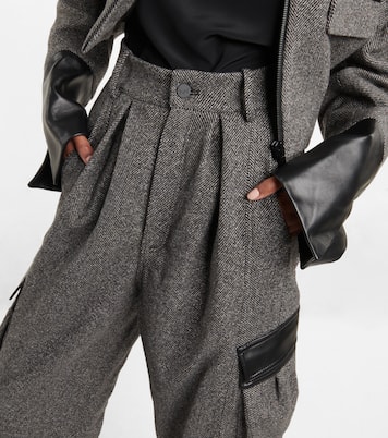 Pantalon cargo Tres à taille haute | The Mannei