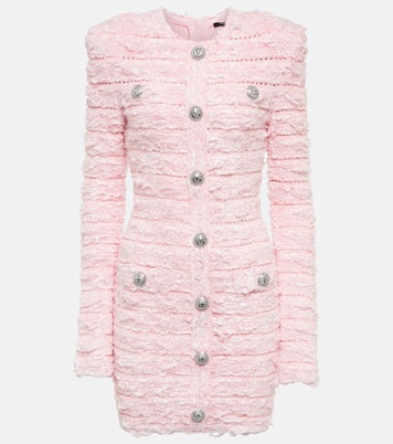 Bouclé-knit minidress | Balmain