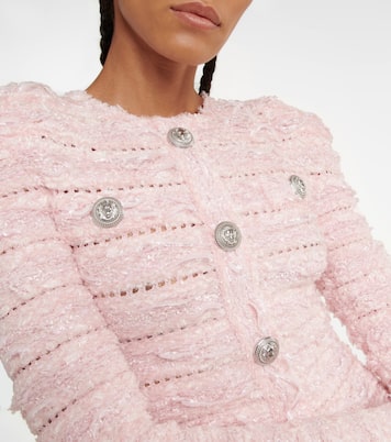 Bouclé-knit minidress | Balmain