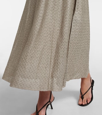 Metallic knit maxi dress | Missoni