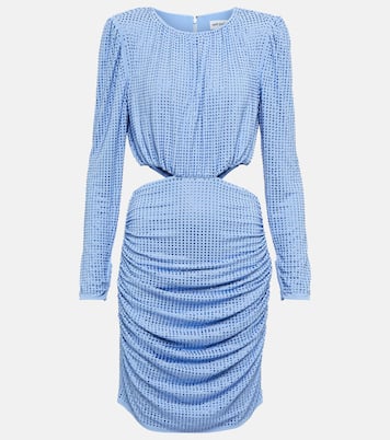 Embellished cutout jersey minidress | Self-Portrait