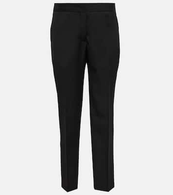 Tailored straight wool pants | Jil Sander