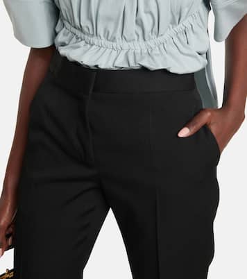 Tailored straight wool pants | Jil Sander