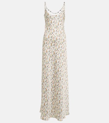 Robe longue à fleurs | Rabanne