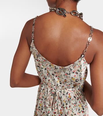 Robe longue à fleurs | Rabanne
