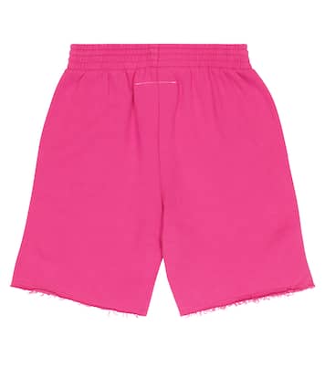 Shorts en jersey de algodón con logo | MM6 Maison Margiela Kids