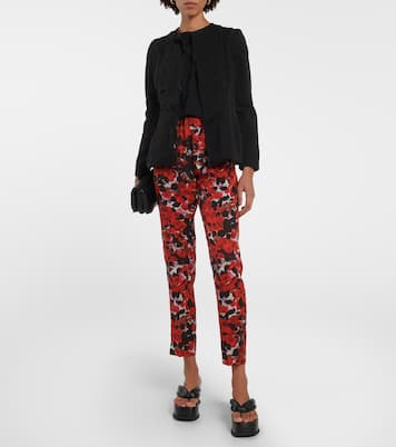 Pantaloni regular con stampa | Dries Van Noten