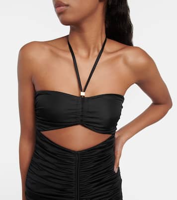 Vestido midi de jersey fruncido | Blumarine