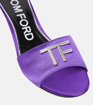 Pantoletten aus Satin | Tom Ford