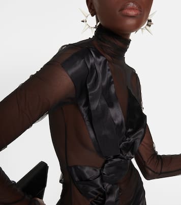 Sheer turtleneck top | Acne Studios