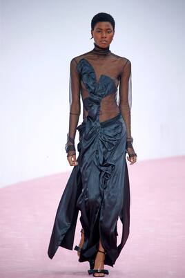 Sheer turtleneck top | Acne Studios