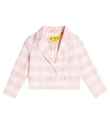 Blazer in misto cotone a righe | Off-White Kids