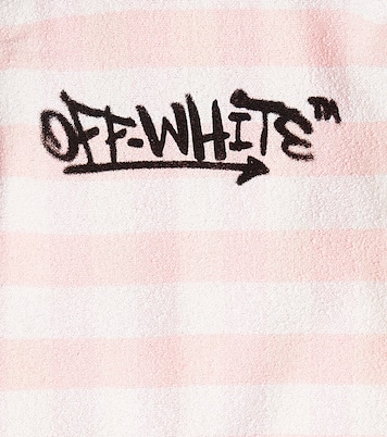 Blazer in misto cotone a righe | Off-White Kids