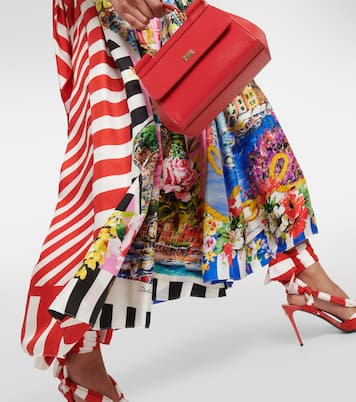 Gonna midi Portofino in seta con stampa | Dolce&Gabbana