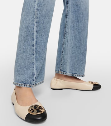 Claire leather ballet flats | Tory Burch