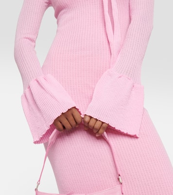 Ruffled wool midi dress | Blumarine
