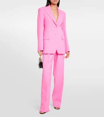 Weite High-Rise-Hose Tibet aus einem Wollgemisch | Sportmax