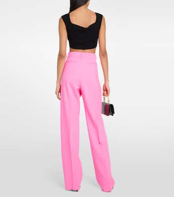 Weite High-Rise-Hose Tibet aus einem Wollgemisch | Sportmax