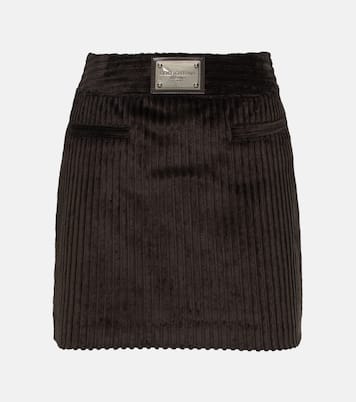 Logo corduroy miniskirt | Dolce&Gabbana