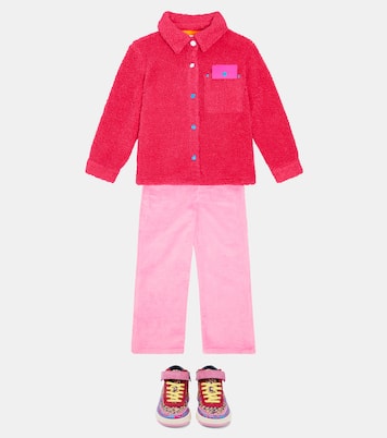 Appliqué faux shearling jacket | Marc Jacobs Kids