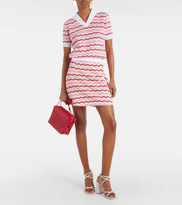 Minifalda mezcla de algodón en zigzag | Missoni