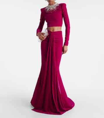 Set Gemma de crop top y falda larga | Miss Sohee