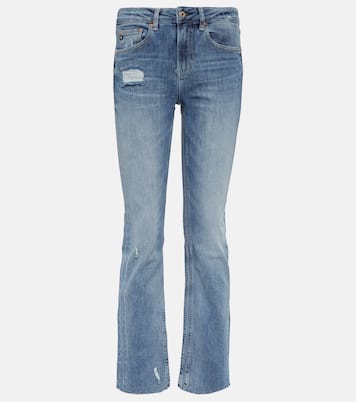 Jeans rectos Girlfriend de tiro medio | AG Jeans