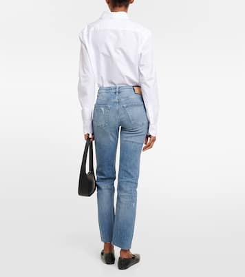 Jeans rectos Girlfriend de tiro medio | AG Jeans