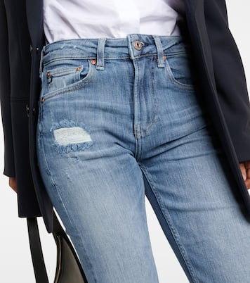 Jeans rectos Girlfriend de tiro medio | AG Jeans