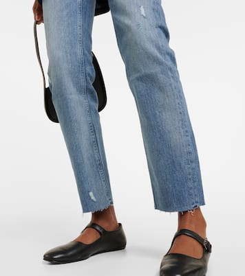 Jeans rectos Girlfriend de tiro medio | AG Jeans