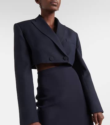 Blazer cropped de Crepe Couture | Valentino