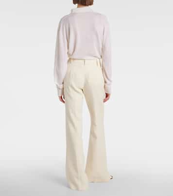 Rhein high-rise wool flared pants | Gabriela Hearst