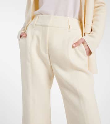 Rhein high-rise wool flared pants | Gabriela Hearst